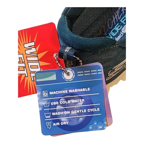 SKECHERS - 8.5W WOMENS ULTRA FLEX - PURE SPARK SLIP ON SHOES Blue Teal - Picture 9 of 13